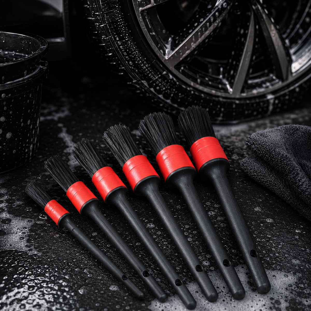 Soft Bristle Detailing Brush Set