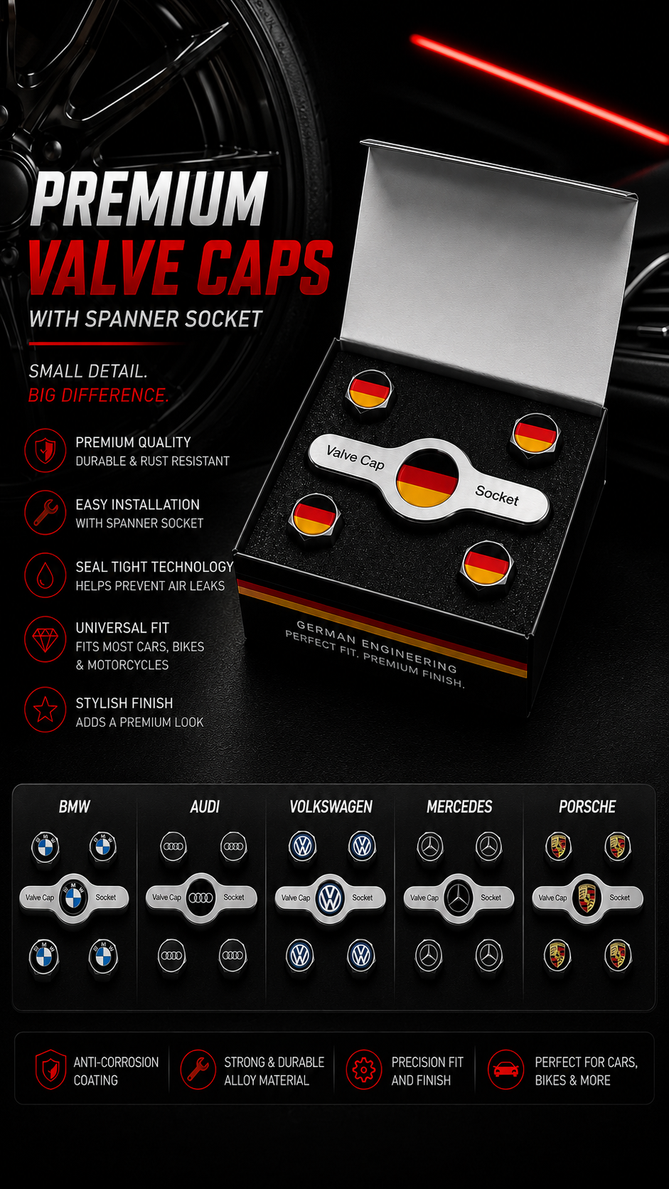 Car Valve Caps