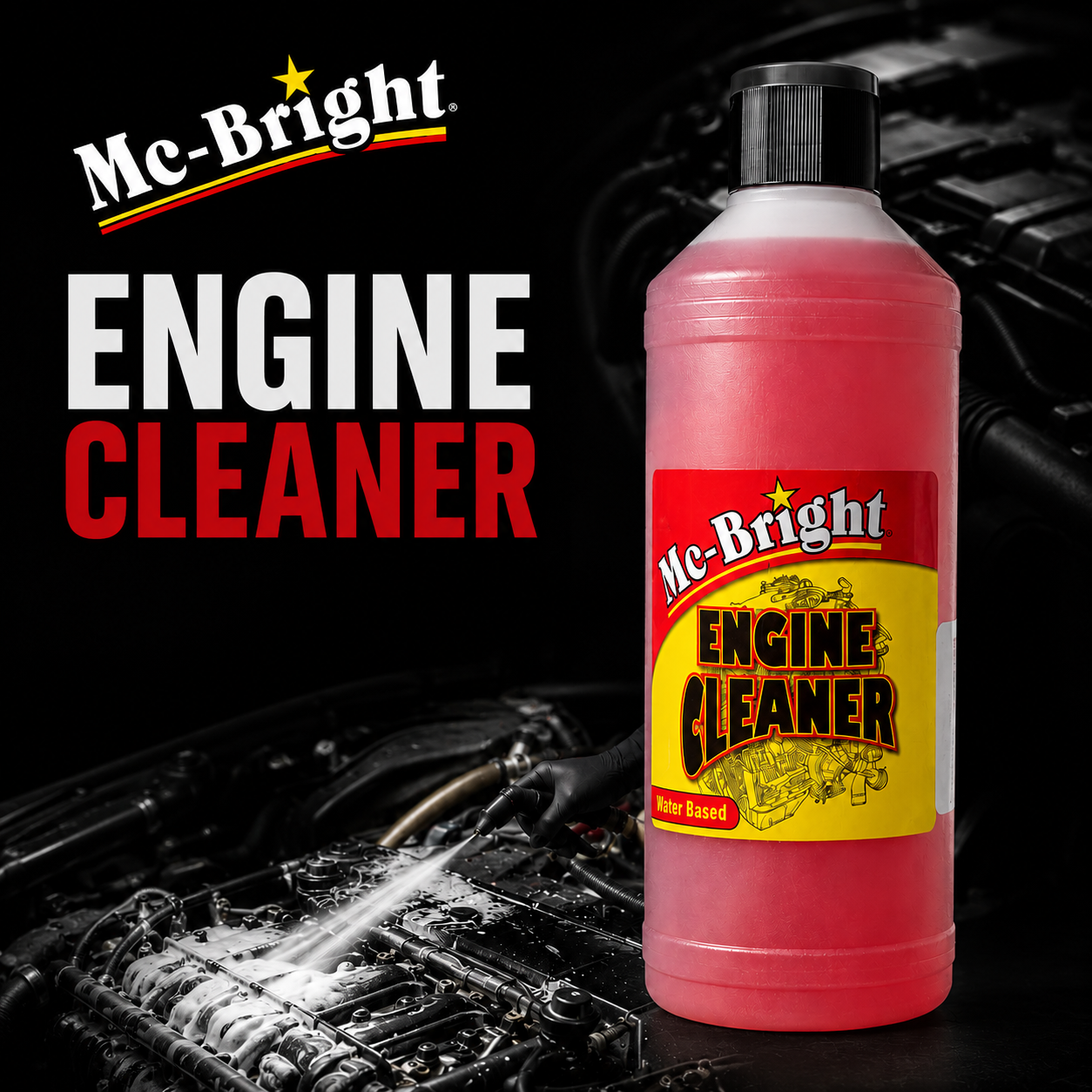 Mc-Bright Engine Cleaner – 500ml Squeeze Bottle