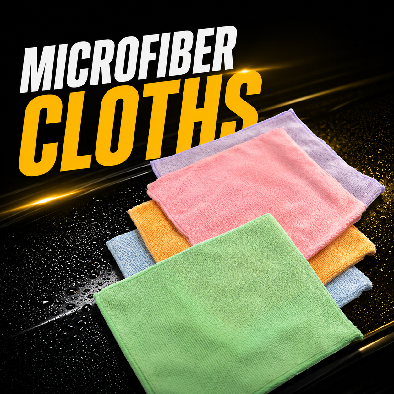 Premium Microfiber Cloths – Pack of 5