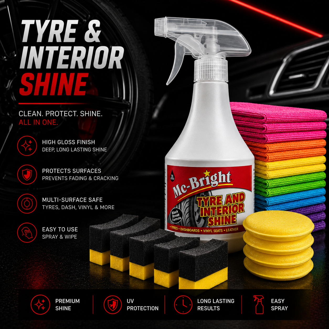Mc-Bright Tire & Interior Polish Spray