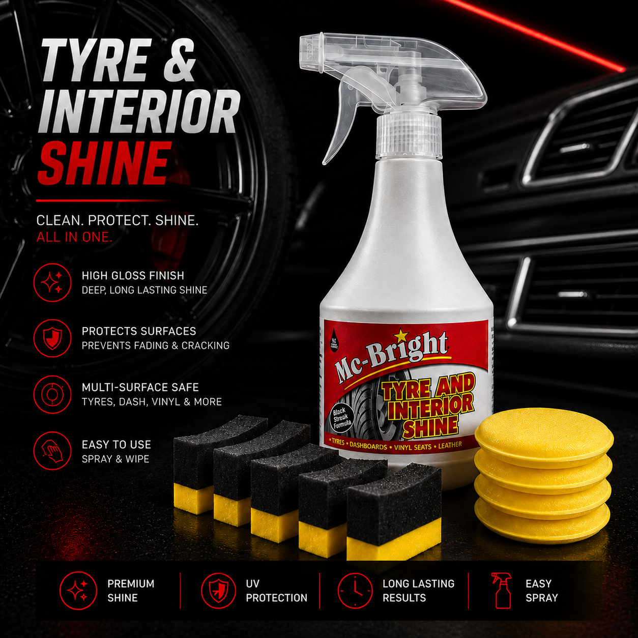 Mc-Bright Tire & Interior Polish Spray