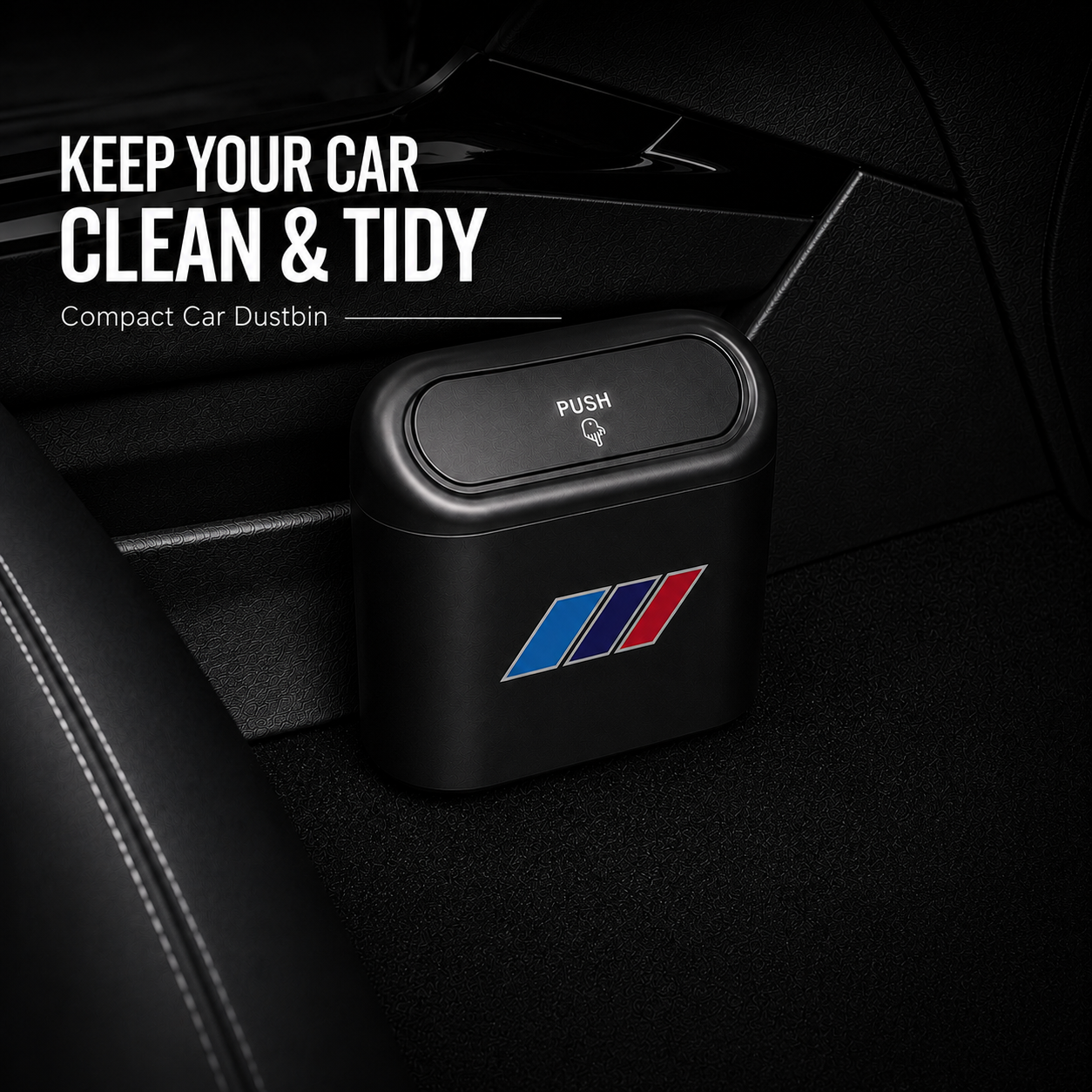 Premium Compact Car Dustbin